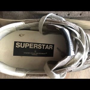Golden goose sneakers superstar grey velvet